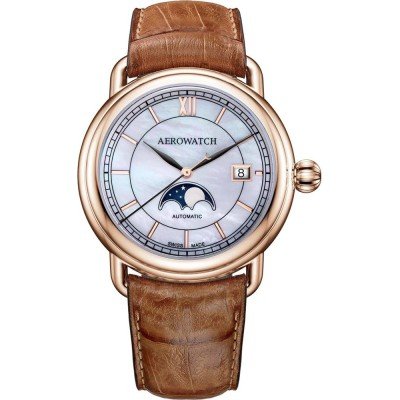 Aerowatch 1942 77983-RO02 1942 Moon phase Uhr
