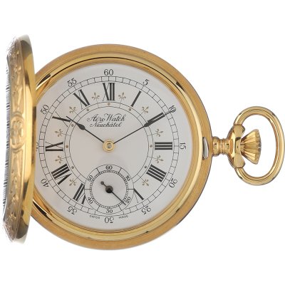 Aerowatch Pocket watches APW1082HW Savonette Les Fleurs-de-lis Taschenuhren
