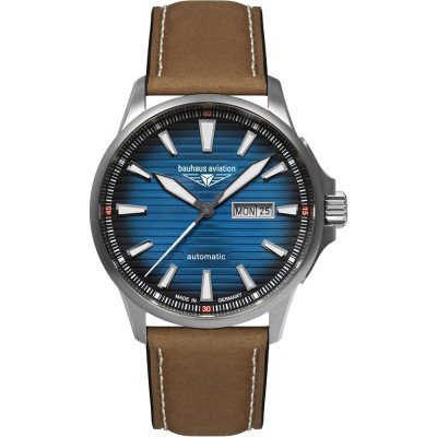 Bauhaus Aviation 2862-3 Aviation Titanium Iron Annie Uhr