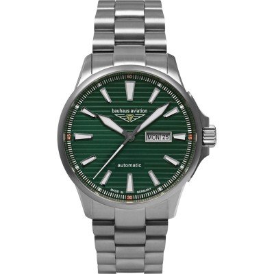 Bauhaus Aviation 2862M-4 Aviation Titanium Iron Annie Uhr