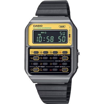 Casio Vintage CA-500WEGG-9B Retro Pop Calculator Uhr