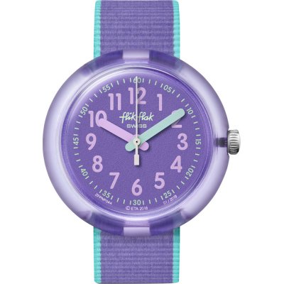 Flik Flak 5+ Power Time FPNP044 Color Blast Lilac Uhr