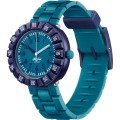 Flik Flak 5+ Power Time FCSP122 Level Teal Uhr