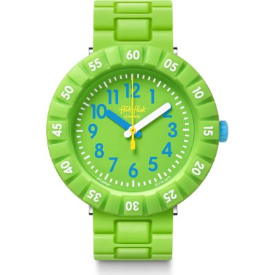 Flik Flak 7+ Power Time FCSP097 Solo Green Uhr