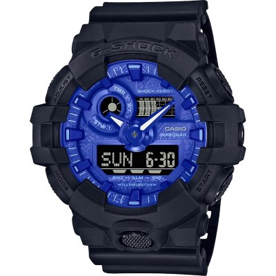 G-Shock Classic Style GA-700BP-1A Ana-Digi - Blue Paisley Uhr