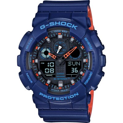 G-Shock Classic Style GA-100L-2A Ana-Digi - Layered Color Uhr