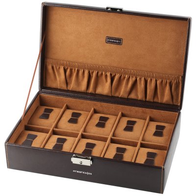HWG Accessories bond-10-Brown2 Watch storage box Uhrenboxen