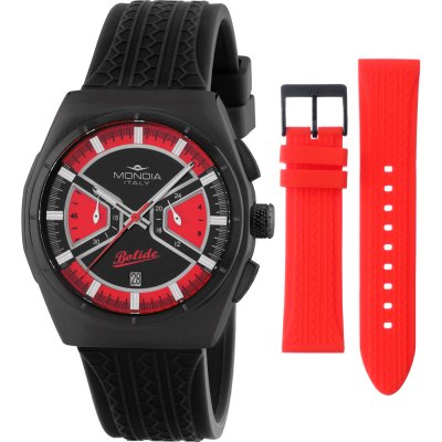 Mondia MI-819-BK-BKRD-CG Rally Legend Chrono Set Uhr