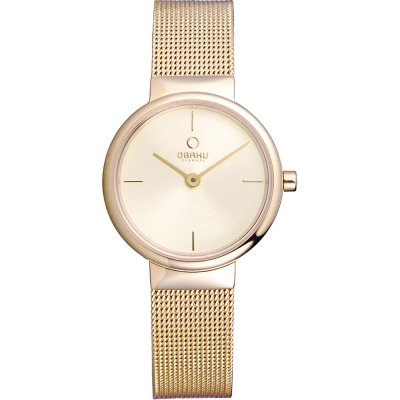 Obaku V153LXGGMG Klar Lille Uhr