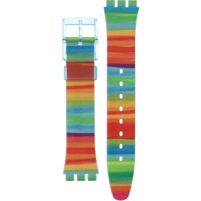 Swatch Plastic - Originals Medium (34mm) /Access/Solar/Musicall/Stop - G/SK/SL/SR/SS/SO28 AGS124 GS124 Color The Sky Band