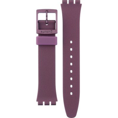 Swatch Plastic - Originals Medium (34mm) /Access/Solar/Musicall/Stop - G/SK/SL/SR/SS/SO28 AGV403 Pearly Purple Band