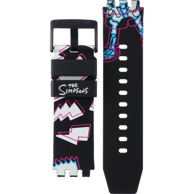 Swatch Plastic - BigBold - SB0/SO27 ASB01Z105 The Simpsons Collection - Aye Carumboo Band