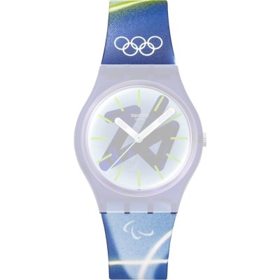 Swatch ASO28Z135 Chasing Peaks - Milano Cortina 2026 Band