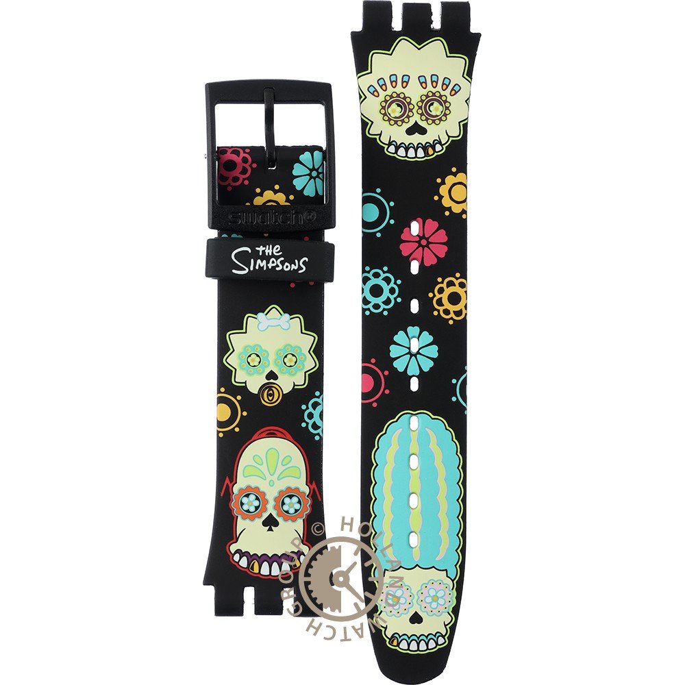 赤*様 新品未使用　swatch D'OH OF THE DEAD シンプソンズ swatch-aso29z135-the-simpsons-