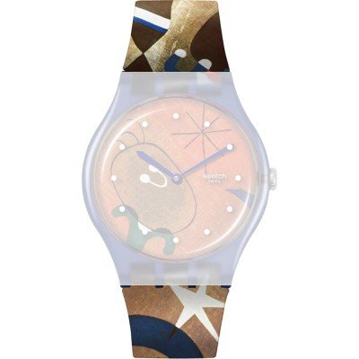 Swatch ASO29Z136 Miro's Women & Bird in the Moonlight Band