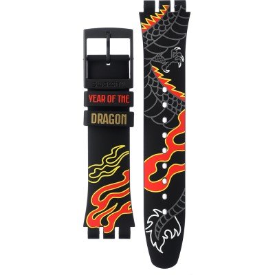 Swatch Plastic - Originals Large (41mm) SUO/SO29/SO32 ASO29Z137-5300 Dragon in wind Pay! Band
