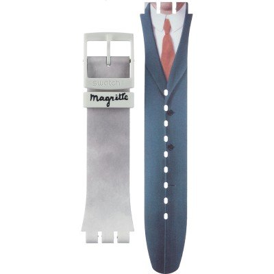 Swatch Plastic - Originals Large (41mm) SUO/SO29/SO32 ASUOZ350 Le Fils de L'Homme by Rene Magritte Band