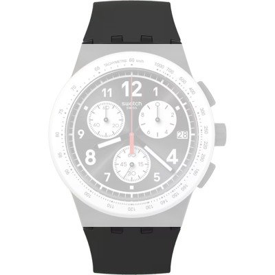 Swatch ASUSB420 Nothing Basic About Black Band