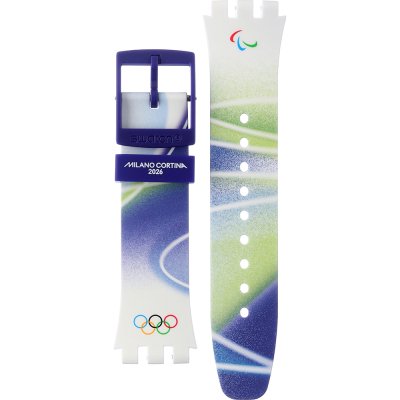 Swatch Plastic - New Chrono - SUS ASUSZ403 Snowy Slopes Band