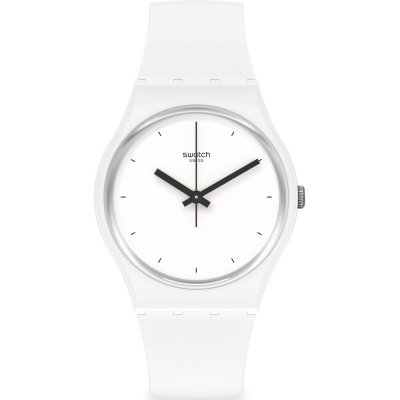 Swatch Originals Medium (34mm) SO31W100 Think Time White Uhr