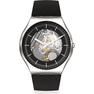 Swatch New Skin Irony SS07S115 Black Skeleton Uhr