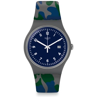 Swatch Originals Large (41mm) SUOM400 Camougreen Uhr