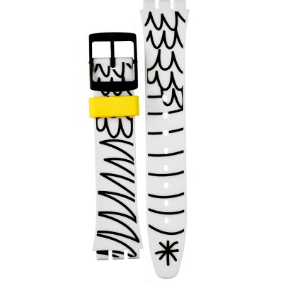 Swatch Plastic - Originals Medium (34mm) /Access/Solar/Musicall/Stop - G/SK/SL/SR/SS/SO28 AGB303 GB303 Pesciolini Band