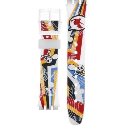 Swatch Plastic - Originals Medium (34mm) /Access/Solar/Musicall/Stop - G/SK/SL/SR/SS/SO28 AGE198 GE198 Crazy Youngsters Band