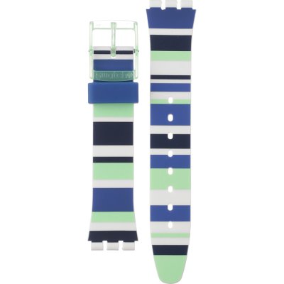 Swatch Plastic - Originals Medium (34mm) /Access/Solar/Musicall/Stop - G/SK/SL/SR/SS/SO28 AGG711 GG711 Sky Zebra Band