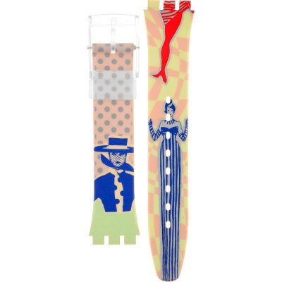 Swatch Plastic - Originals Medium (34mm) /Access/Solar/Musicall/Stop - G/SK/SL/SR/SS/SO28 AGK147 GK147 Gruau Band