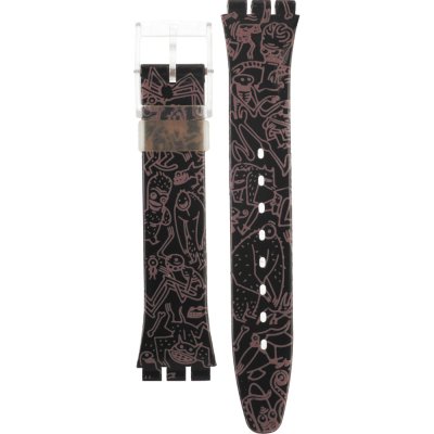 Swatch Plastic - Originals Medium (34mm) /Access/Solar/Musicall/Stop - G/SK/SL/SR/SS/SO28 AGK235 GK235 Jungle Tangle Band