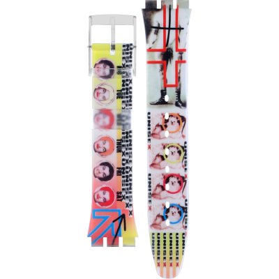 Swatch Plastic - Originals Medium (34mm) /Access/Solar/Musicall/Stop - G/SK/SL/SR/SS/SO28 AGK407 GK407 Bisex Band