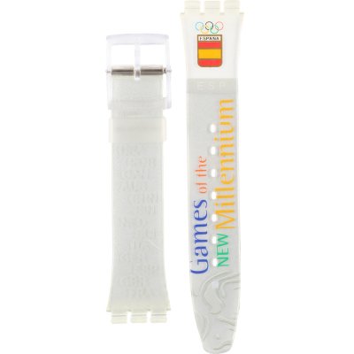 Swatch Plastic - Originals Medium (34mm) /Access/Solar/Musicall/Stop - G/SK/SL/SR/SS/SO28 AGK419P GK419P Run After Spain Band