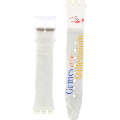 Swatch Plastic - Originals Medium (34mm) /Access/Solar/Musicall/Stop - G/SK/SL/SR/SS/SO28 AGK419T GK419T Run After Switzerland Band