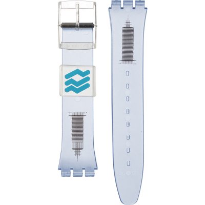 Swatch Plastic - Originals Medium (34mm) /Access/Solar/Musicall/Stop - G/SK/SL/SR/SS/SO28 AGK909C GK909 Ocean Of Love (Port of Rotterdam) Band