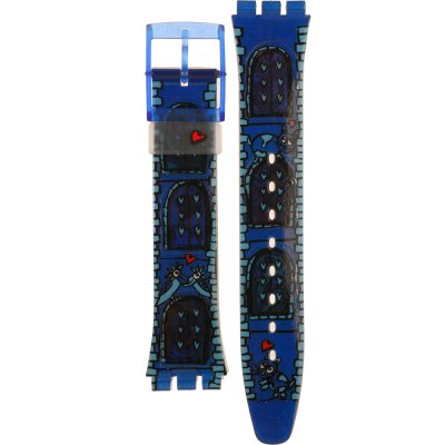 Swatch Plastic - Originals Medium (34mm) /Access/Solar/Musicall/Stop - G/SK/SL/SR/SS/SO28 AGN196 GN196 Amour Total Band
