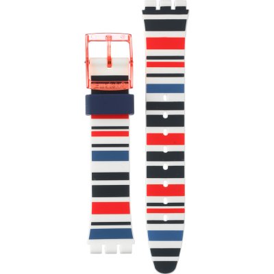 Swatch Plastic - Originals Medium (34mm) /Access/Solar/Musicall/Stop - G/SK/SL/SR/SS/SO28 AGR712 GR712 Sea Barcode Band