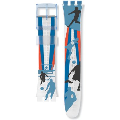 Swatch Plastic - Originals Medium (34mm) /Access/Solar/Musicall/Stop - G/SK/SL/SR/SS/SO28 AGS133 GS133 Soccer Fan Band