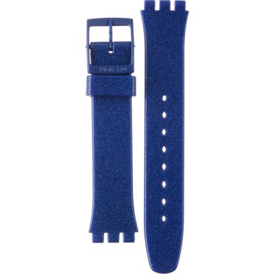 Swatch Plastic - Originals Medium (34mm) /Access/Solar/Musicall/Stop - G/SK/SL/SR/SS/SO28 AGS144 GS144 Intense Blue Band