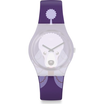 Swatch Plastic - Originals Medium (34mm) /Access/Solar/Musicall/Stop - G/SK/SL/SR/SS/SO28 AGV133 GV133 Purple Poodle Band