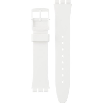 Swatch Plastic - Originals Medium (34mm) /Access/Solar/Musicall/Stop - G/SK/SL/SR/SS/SO28 AGW151O GW151 Just White Band