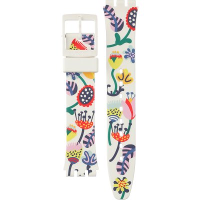 Swatch Plastic - Originals Medium (34mm) /Access/Solar/Musicall/Stop - G/SK/SL/SR/SS/SO28 AGW213 GW213 Just Flowers Band