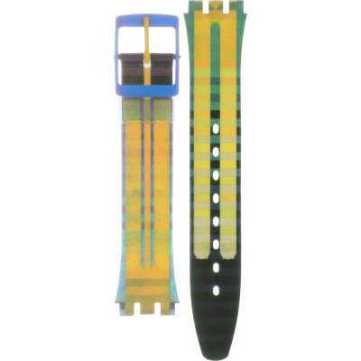 Swatch Plastic - Originals Medium (34mm) /Access/Solar/Musicall/Stop - G/SK/SL/SR/SS/SO28 AGZ207 GZ207 Bold Cat Band