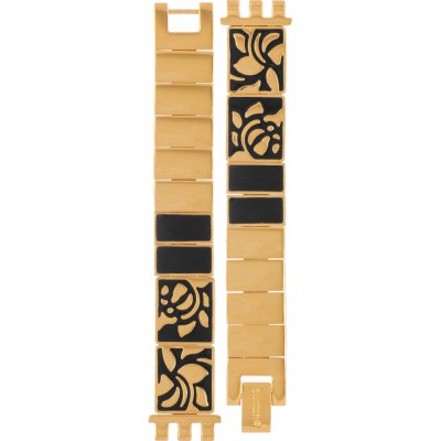 Swatch Plastic - Originals Small (25mm) - L ALB168G LB168G Golden Flowers Band