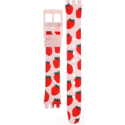 Swatch Plastic - Originals Small (25mm) - L ALP136 LP136 Miss Fraise Band
