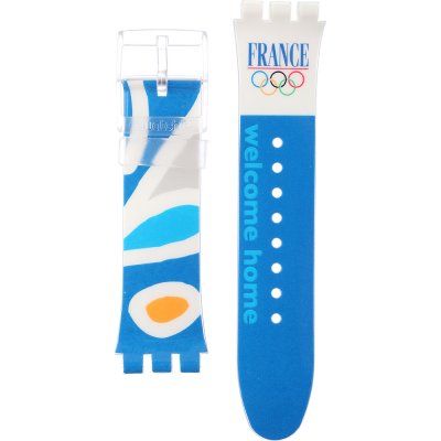 Swatch Plastic - X-Large - SUD ASUDK106I NOC Athens 2004 France Band