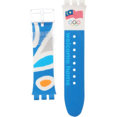 Swatch Plastic - X-Large - SUD ASUDK106L NOC Athens 2004 Malaysia Band