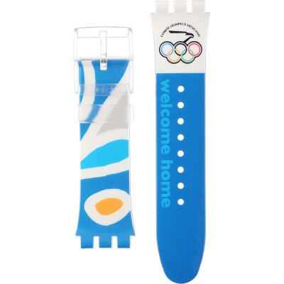 Swatch Plastic - X-Large - SUD ASUDK106AE NOC Athens 2004 Mexico Band