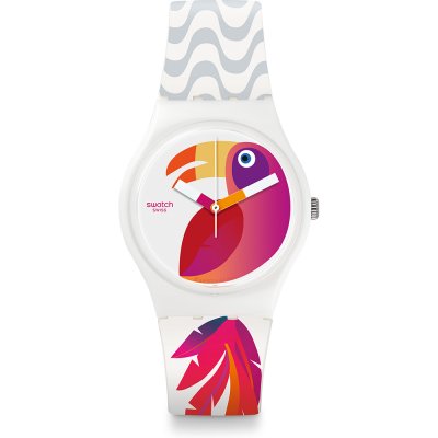 Swatch Originals Medium (34mm) GW175 Papagaye Uhr