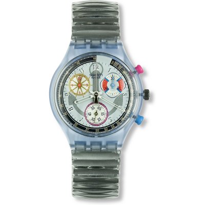 Swatch Chrono SCN110 SCN111 Powersteel Uhr